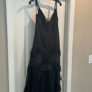 BCBG MAXAZRIA BLACK LONG DRESS SIZE SMALL